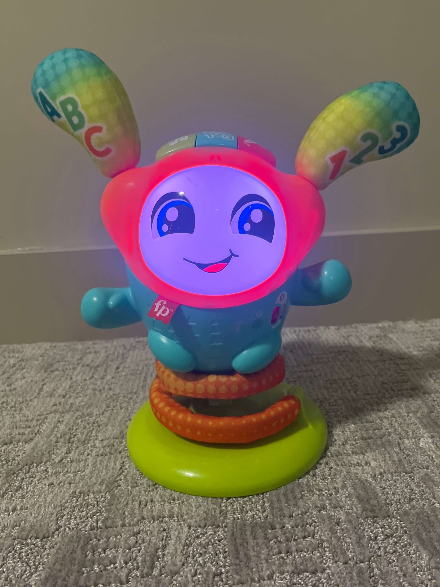 Fisher Price- DJ Bouncin beats toy - interactive light up toy.