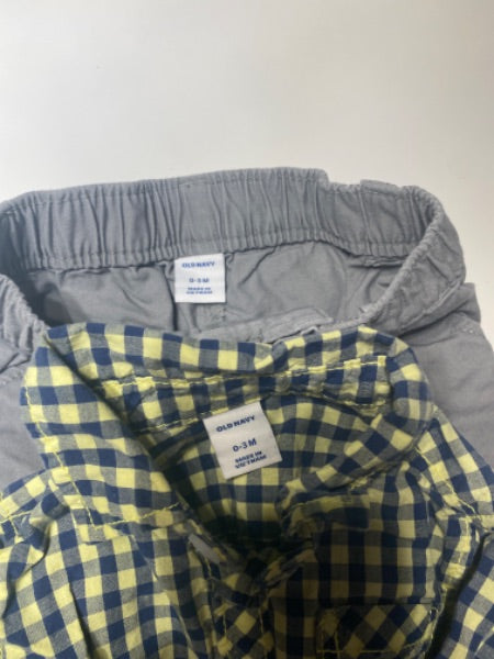 0-3 month button up shirt and dress pants , Kids 3 Month (0-3M)