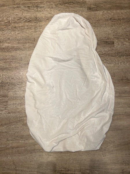 Velvet soft white crib aheet