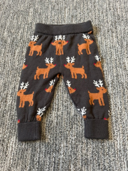 Joe Fresh reindeer pants, Kids 6 Month (3-6M)