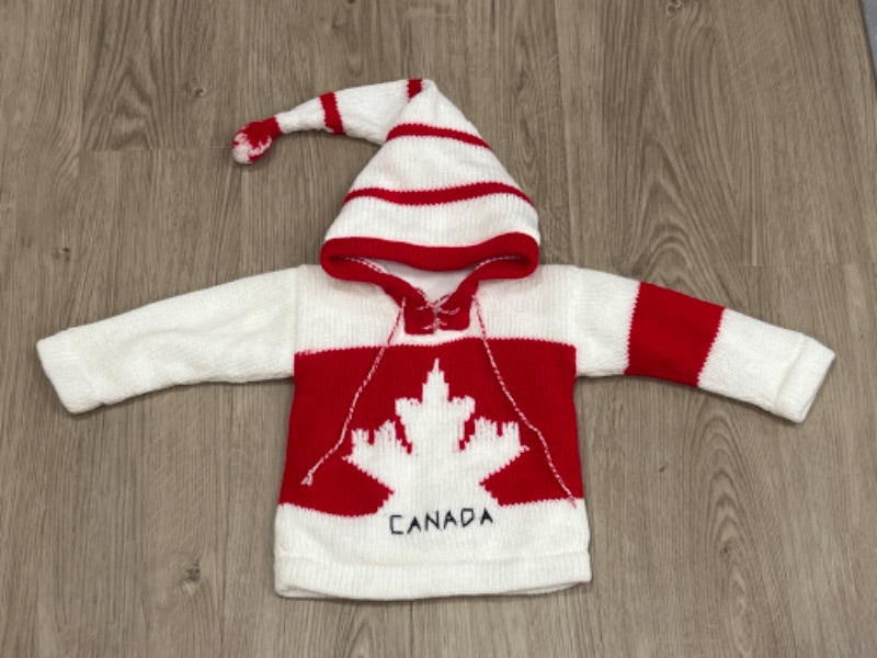 EUC, Canada Sweater Hoodie, size 9-12mos, Kids 12 Month (9-12M)