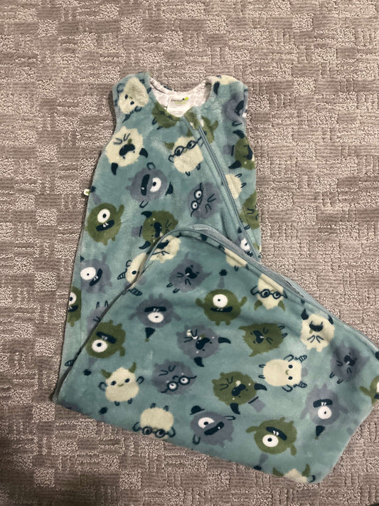 Fleecy monster sleep sack- 18-36 Months- Perlimpinpin, 18-24 Months (Extra Large)