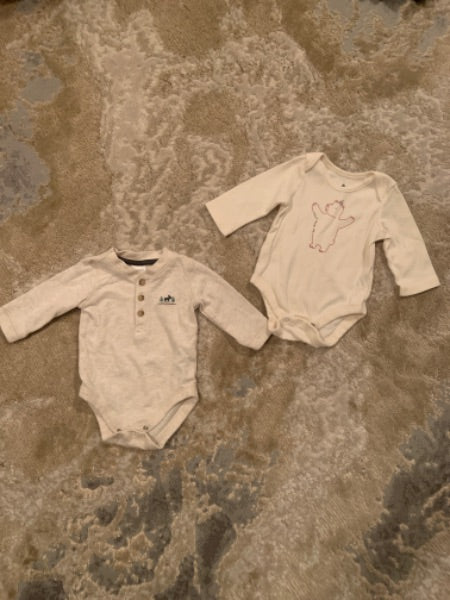 Gymboree / baby Gap size 0-3 m long sleeve onesie , Kids 3 Month (0-3M)