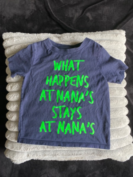 What Happens at Nana’s tshirt. Size 3T, Kids 3T