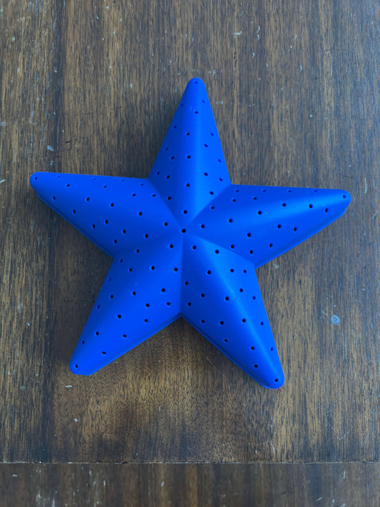 Blue star decoration
