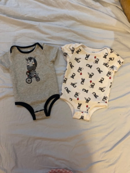 18 month Rococo zebra tshirt onesies