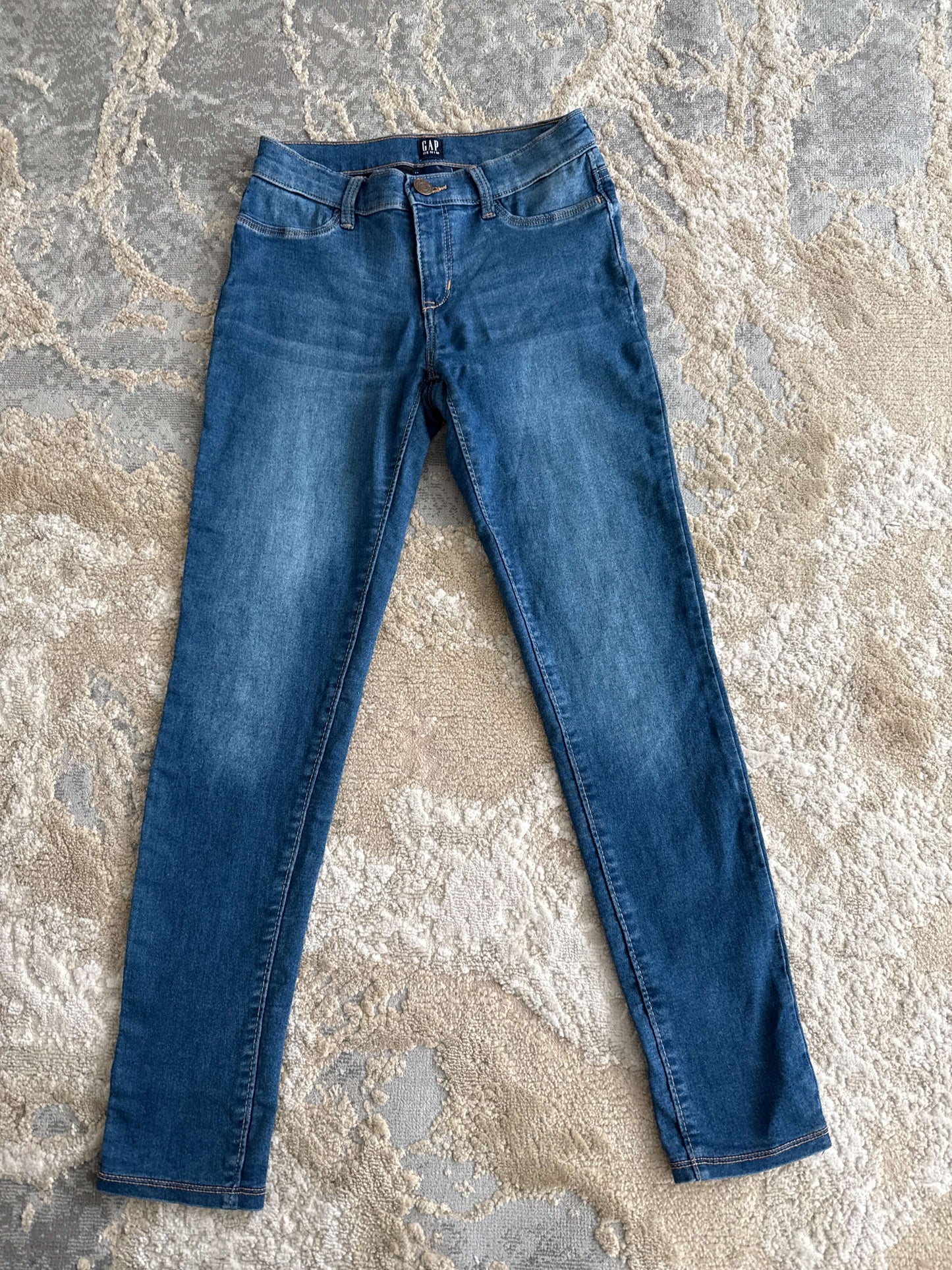 Gap Denim size 14 stretch blue jean leggings