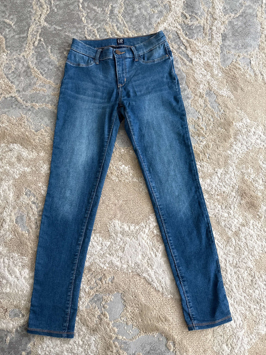 Gap Denim size 14 stretch blue jean leggings