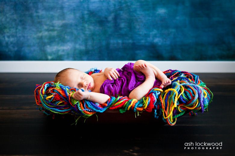 Newborn Photography Props - Multi-coloured String Prop