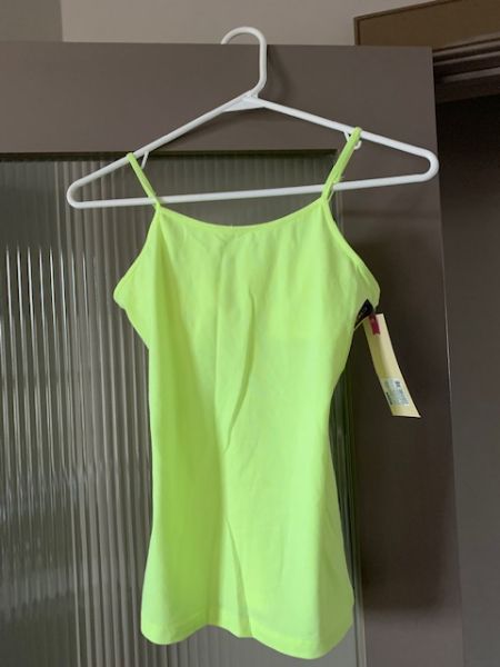 Yellow Neon Spaghetti Strap Tank. Size 10-12. Cherokee.