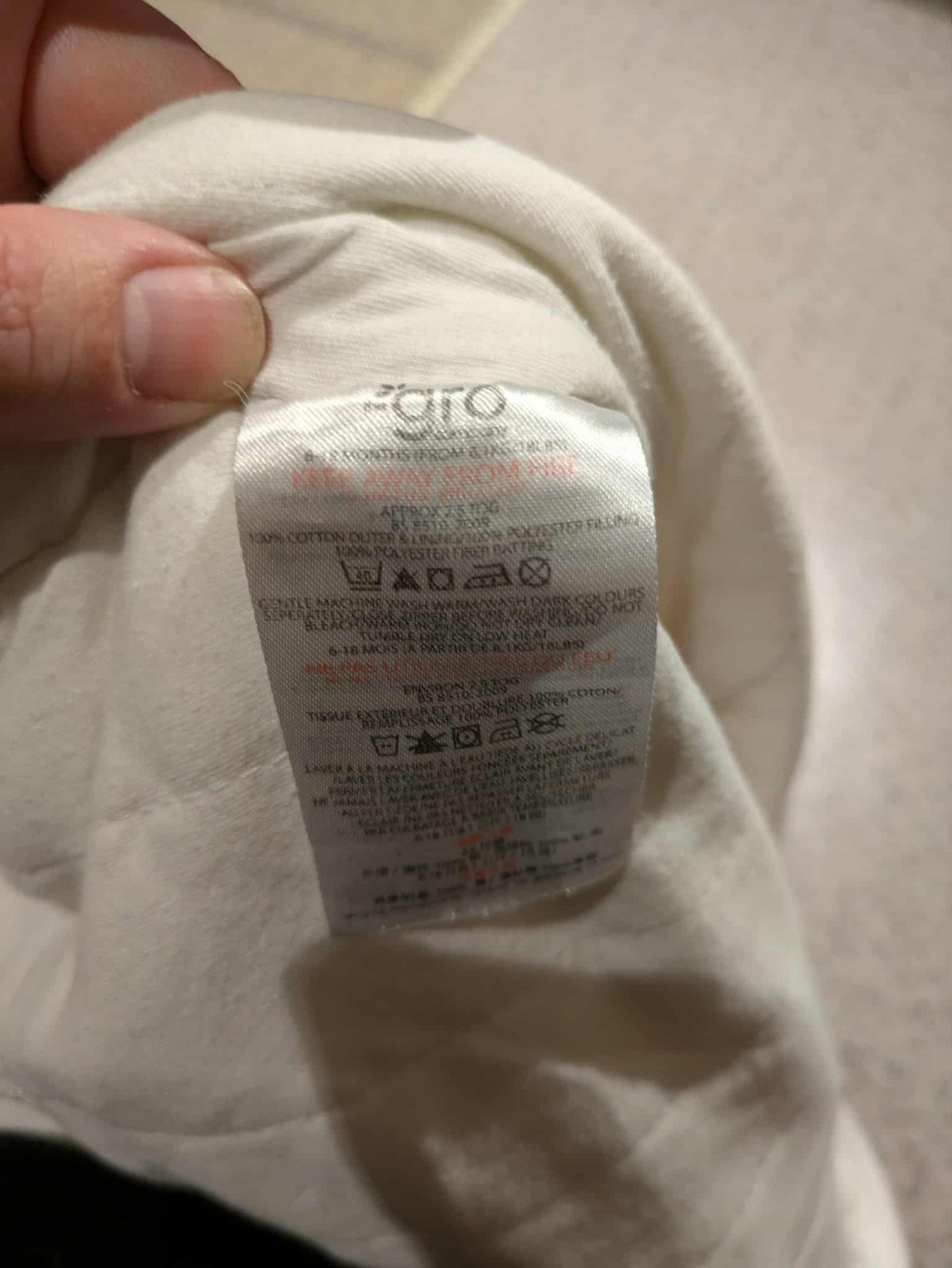 Sleep sack size 6-18months, 12-18 Months (Large)